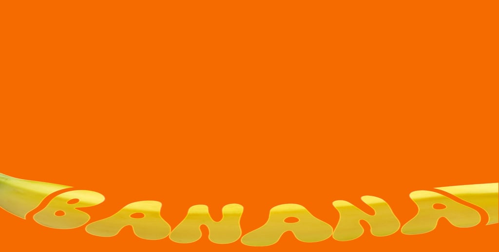 a banana peely banana with the word banana peel on it