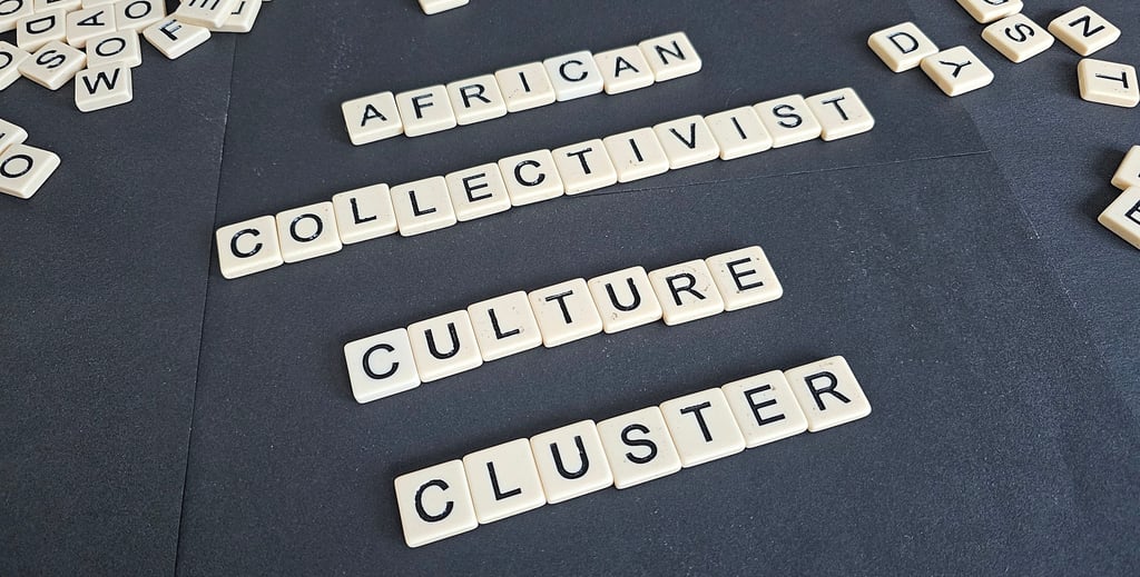 Letters spelling African Collectivist Culture Cluster