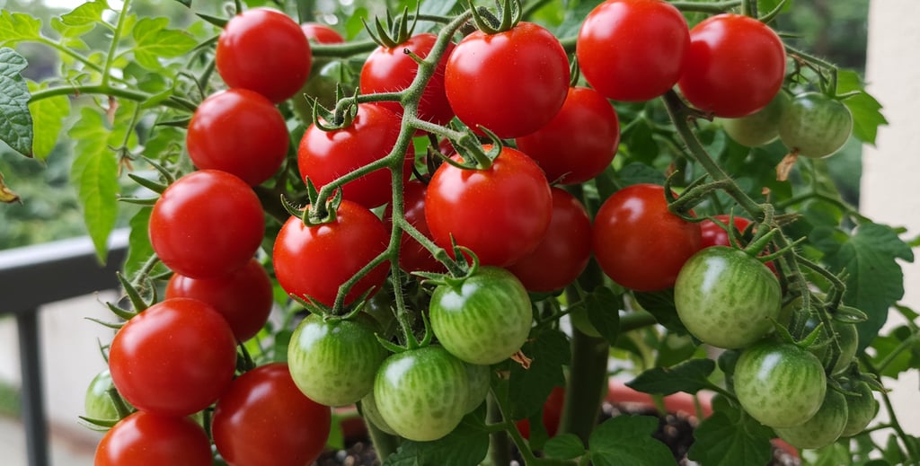 Cherry tomatoes, Balcony Garden, Urban Garden,