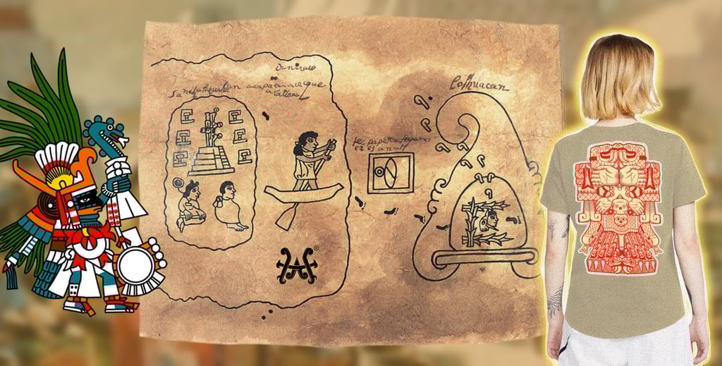 peregrinacion de aztlan huitzilopochtli heroes de aztlan playera coatlicue tonantzin maya azteca