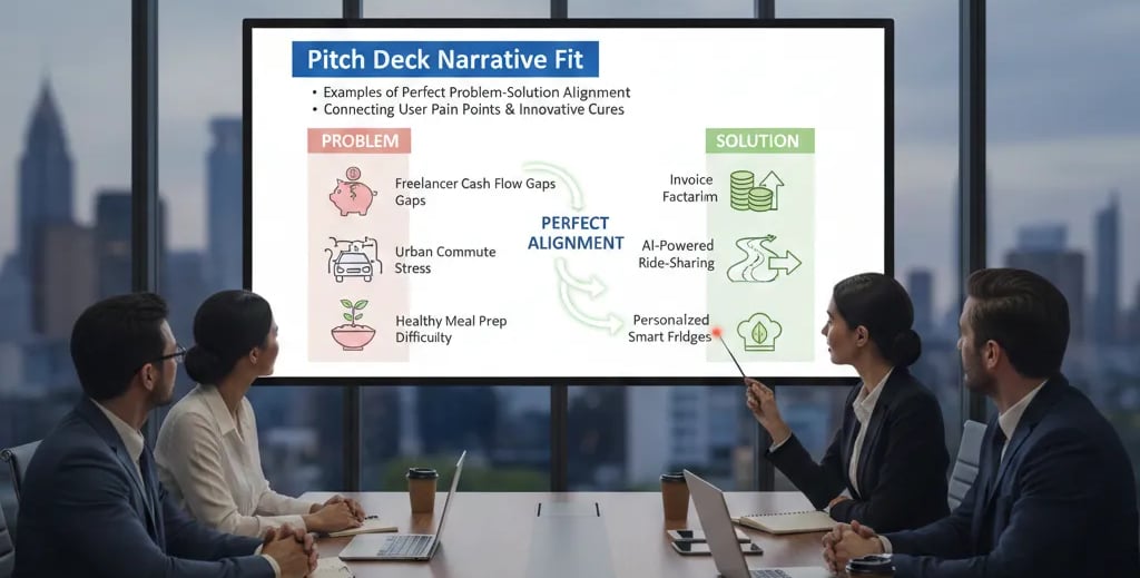 Pitch Deck Narrative Fit: Examples of Perfect Problem-Solution Alignment