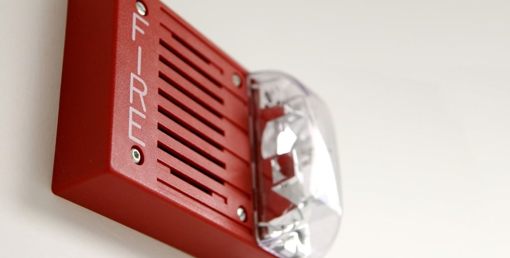 Restaurant fire alarm system setup