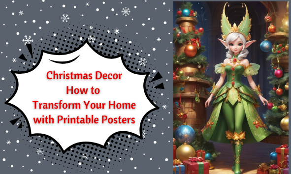 Christmas Decorations: How to Transform your home for pennies with Printable Posters