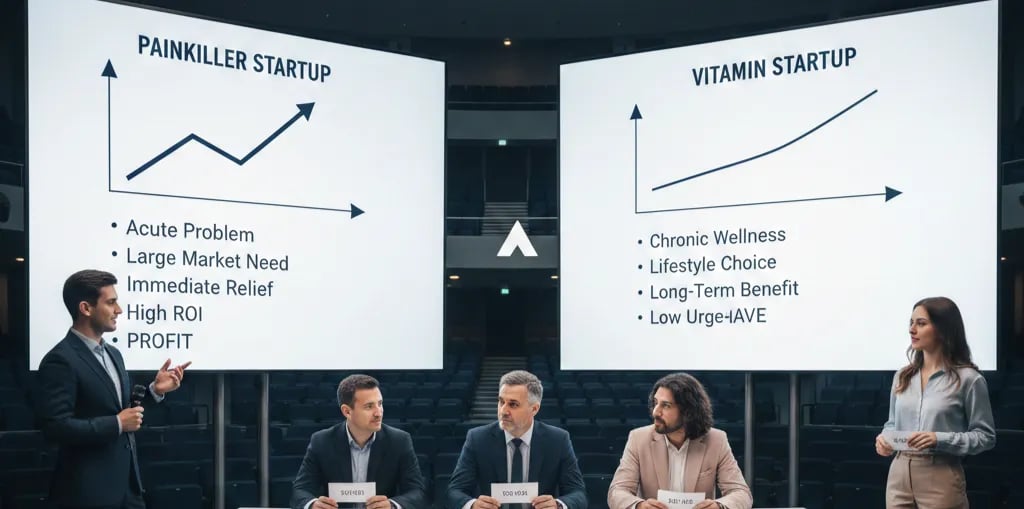 Painkiller vs Vitamin Startup: How VCs Grade Your Pitch Deck Problem