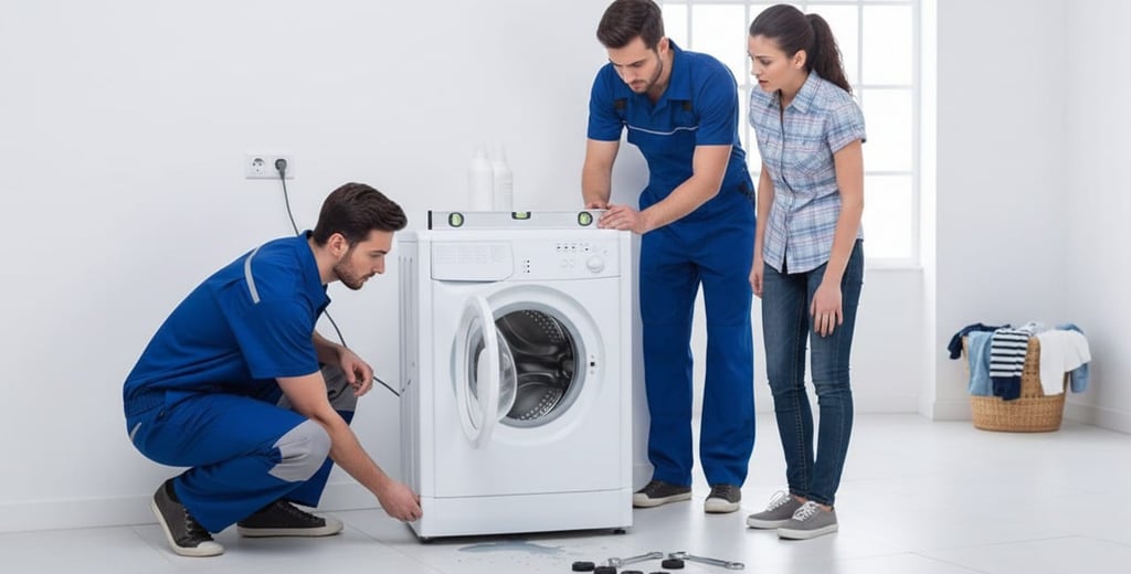 اسباب اهتزاز الغسالة الأوتوماتيك بقوة أثناء العصر وكيفية تثبيتها