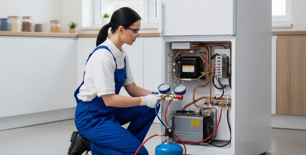 كيفية شحن فريون الثلاجة: متى تحتاج الثلاجة لغاز الفريون؟