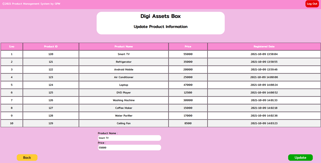 product-management -system-update-product