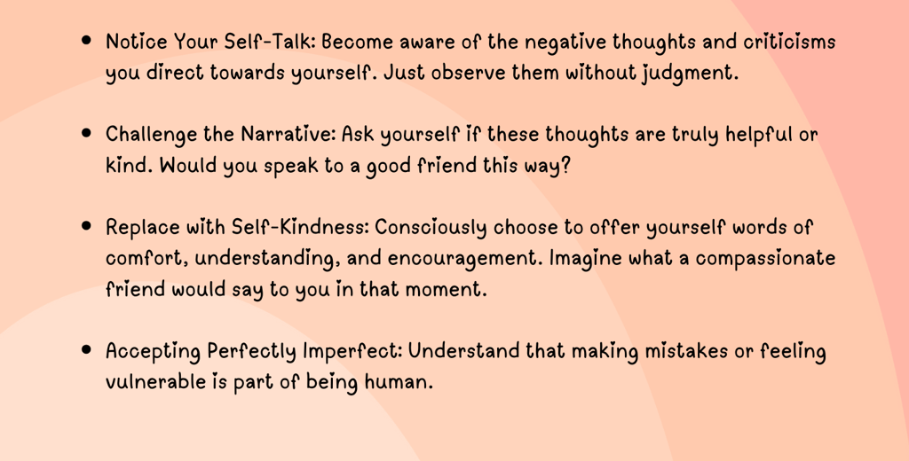 infographic about self-compassion