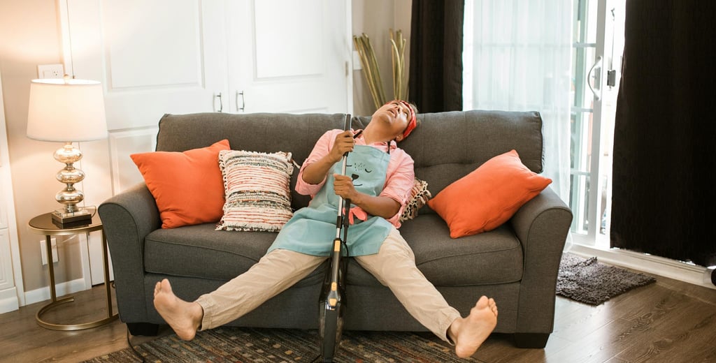 Illustration d'un proche aidant épuisé