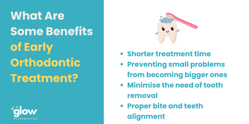 What are some benefits of early orthodontic treatment