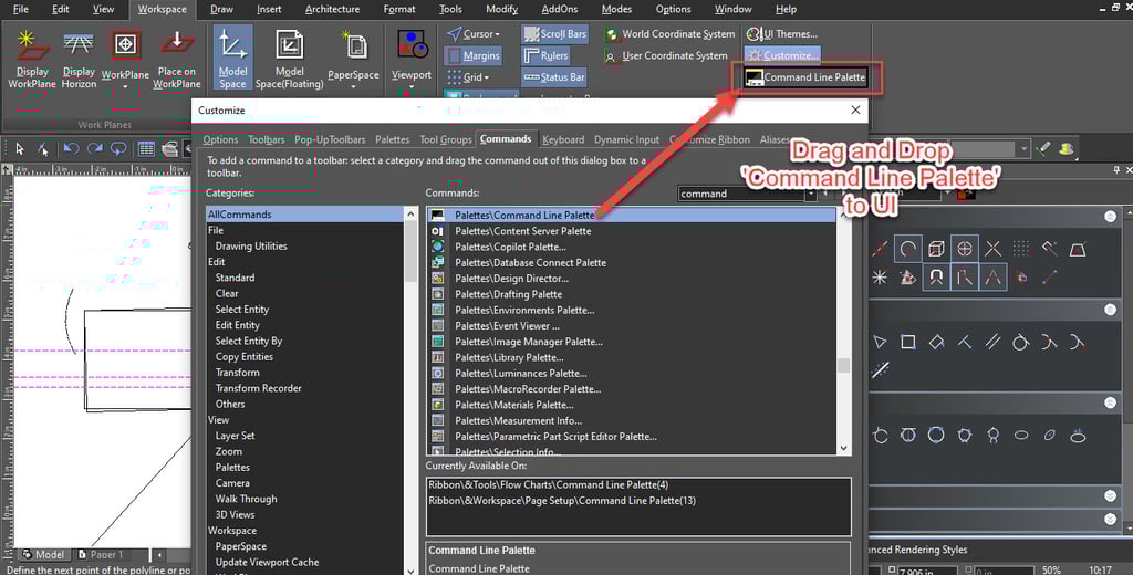 Command Line in xCAD