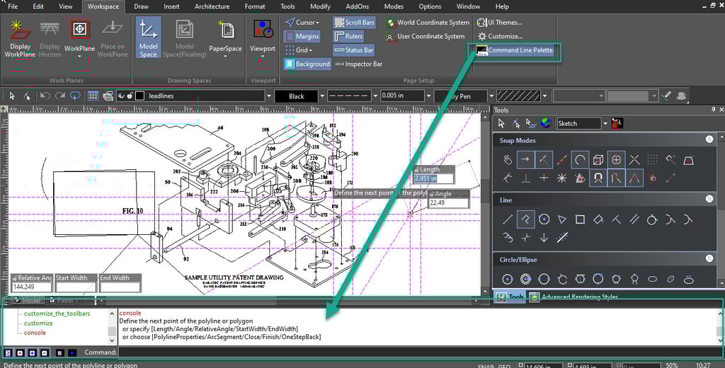 Command Line in xCAD