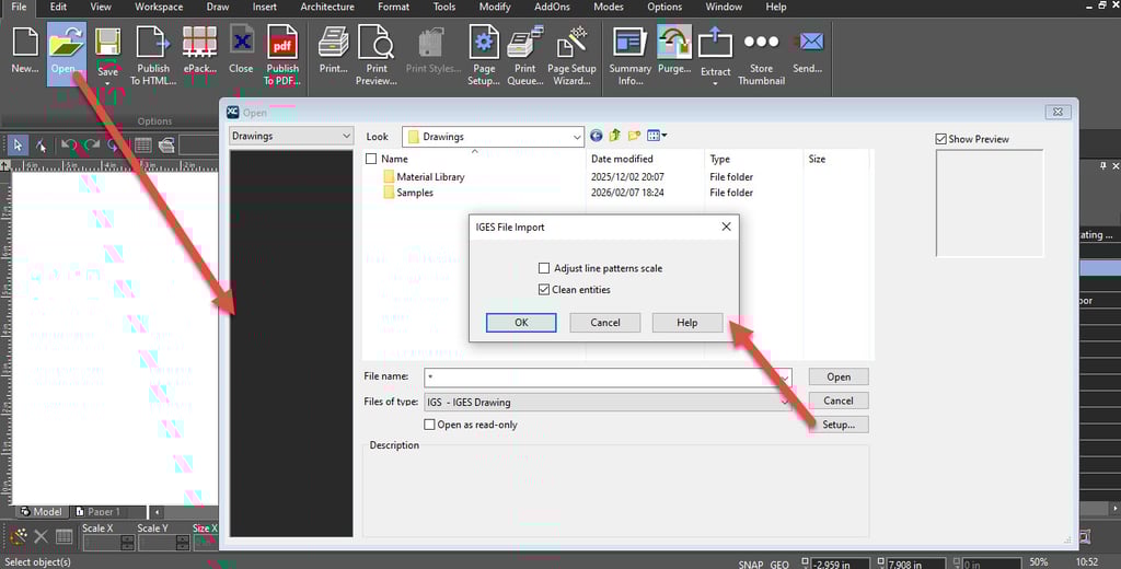 IGS File Import in xCAD