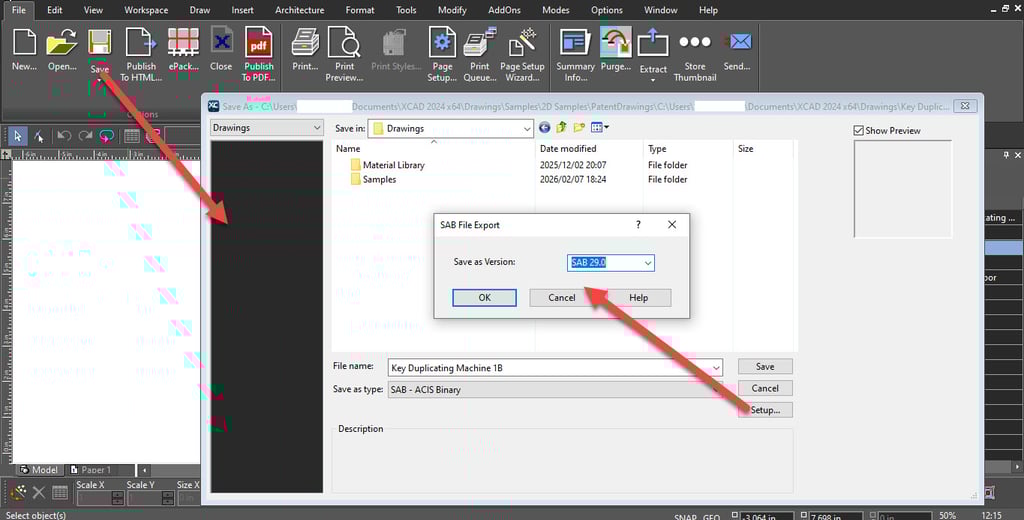 SAB File Export in xCAD
