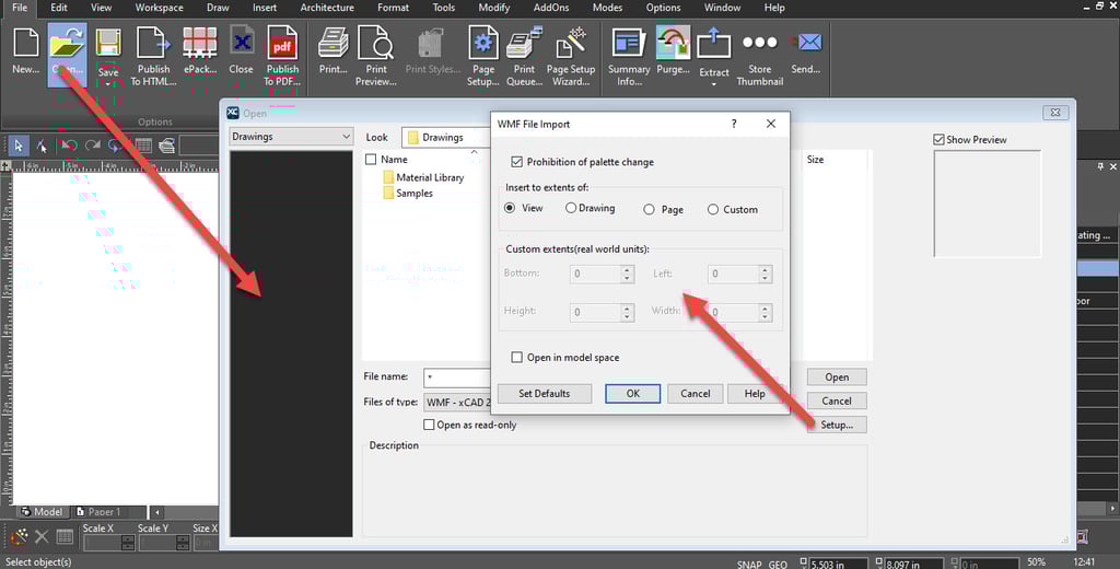 WMF File Import in xCAD