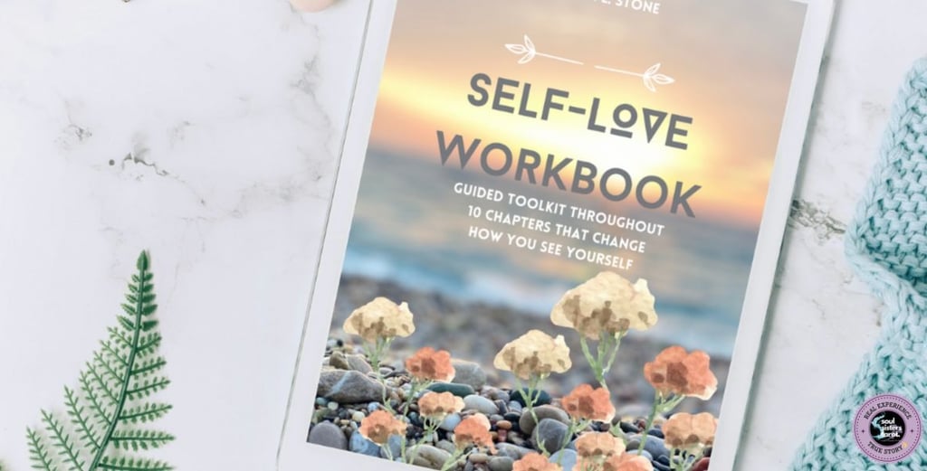 How to love yourself fully, self-love workbook cover Soul Sisters Tarot