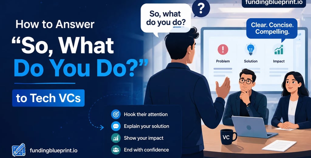 How to Answer “So, What Do You Do?” to Tech VCs