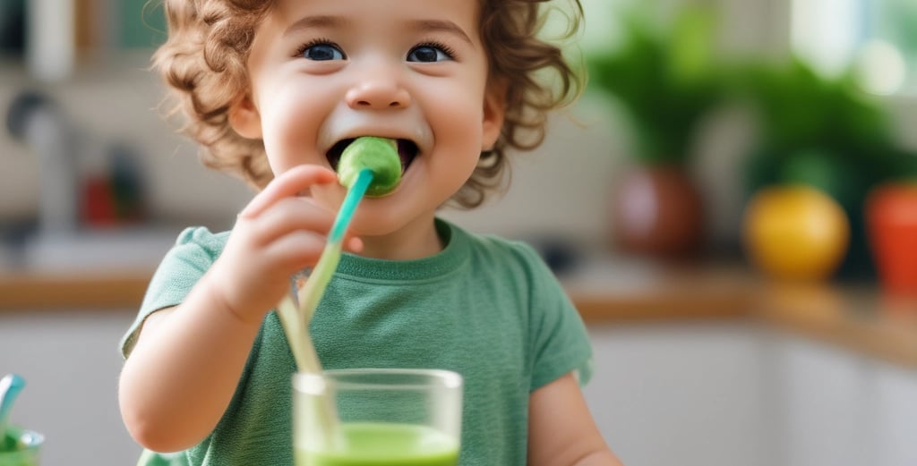 a young girl looking at a bush