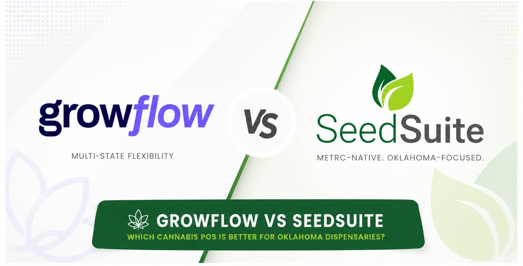 Growflow vs SeedSuite comparison for dispensaries