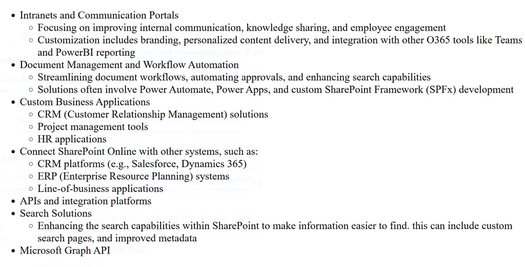 custom solutions possibilities