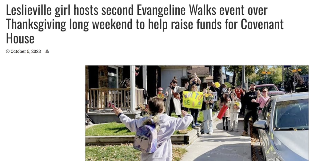 Beach Metro, EvangelineWalks, Evangeline Link, Covenant House, Charity