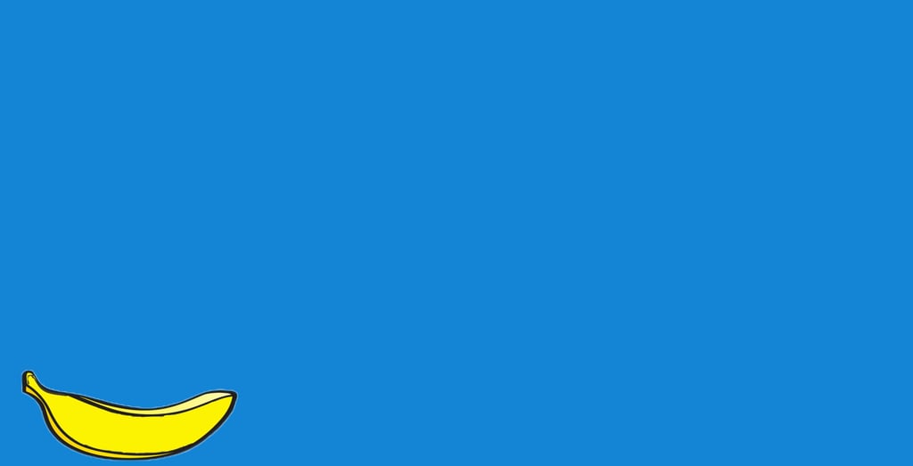 a banana peely banana sitting on top of a blue sky