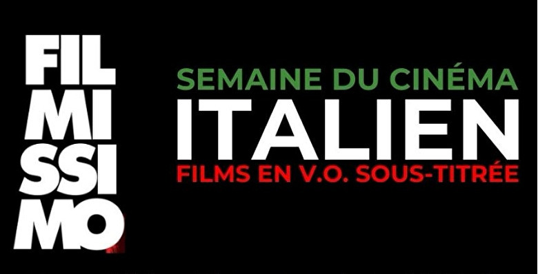 Filmissimo's banner on the Italian cinema week