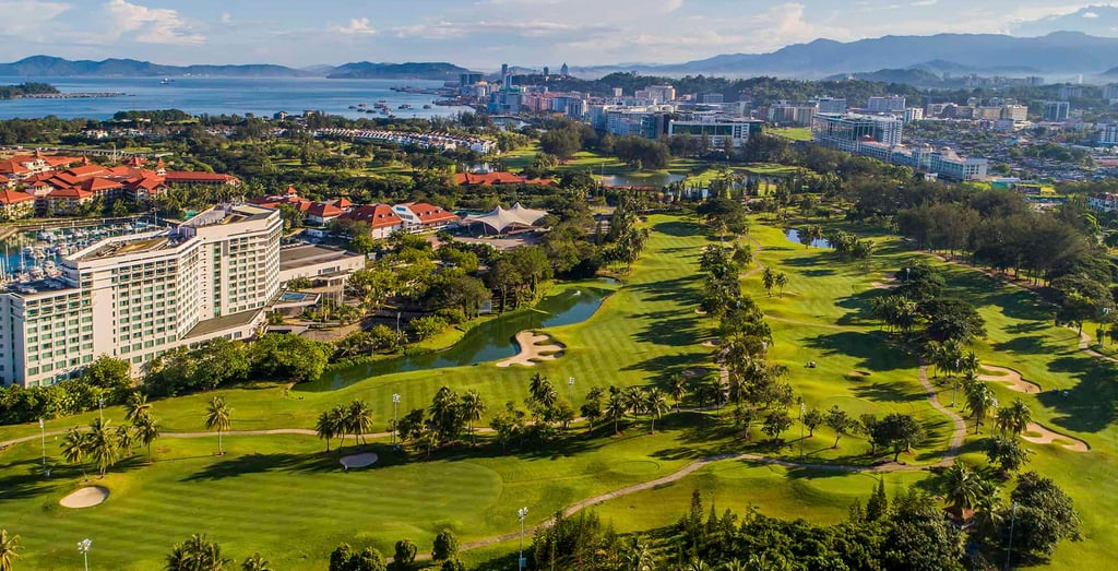 a golf course at the fairway at sutera harbour