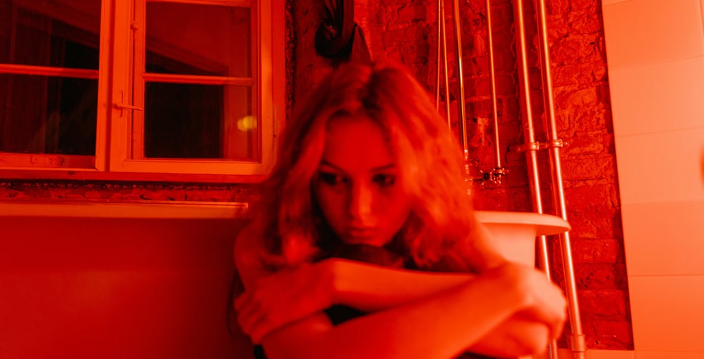 a woman isolated from relapsing in her addiction