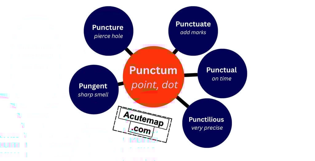 Punctum Root Word Vocabulary, SSC UPSC