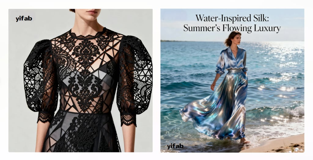 Spring/Summer 2026 Fabric Trends: Digital Lace & Water-Inspired Silk