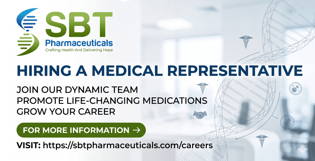 pharma sales job SBT Pharmaceuticals