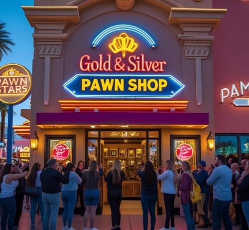 Outside photo of a pawn shop in Las Vegas
