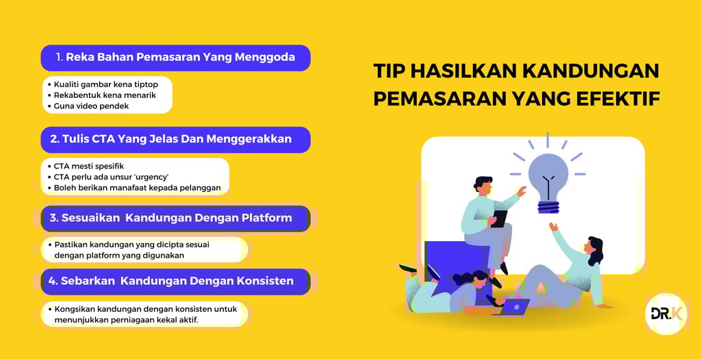 tip hasilkan kandungan pemasaran yang efektif