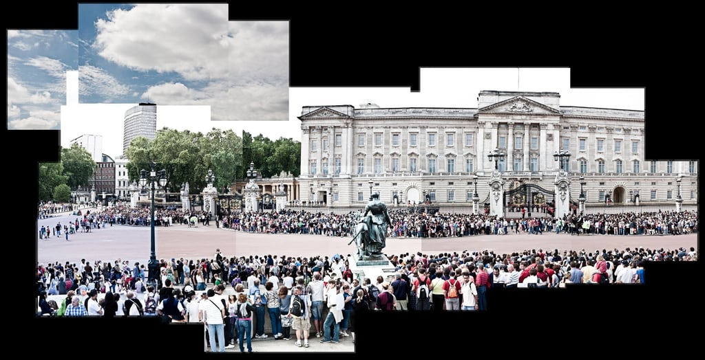 A massive joiner composition of Buckingham Palace (incomplete)