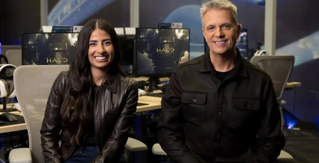 Asha Sharma ir Matt Booty, naujieji „Xbox“ lyderiai.
