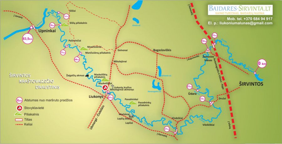 Širvintų rajono žemėlapis