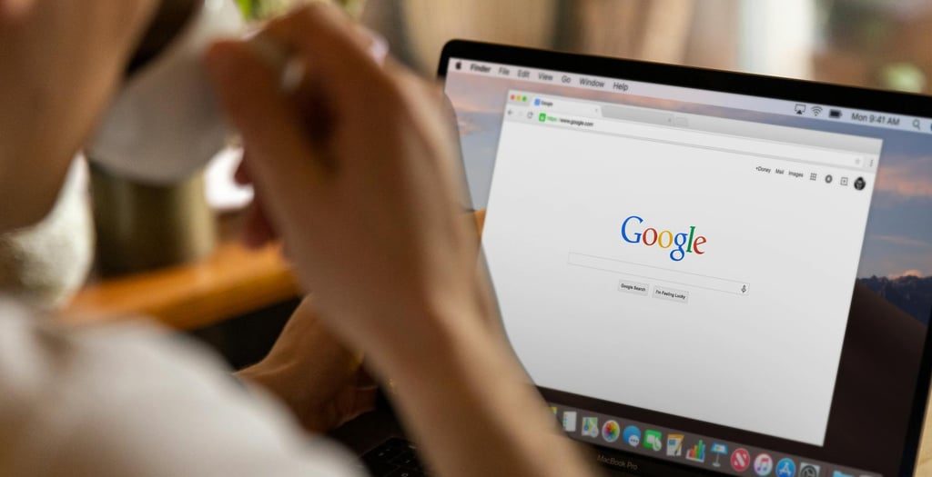 Closeup of Google search exploring the photography market in the Netherlands