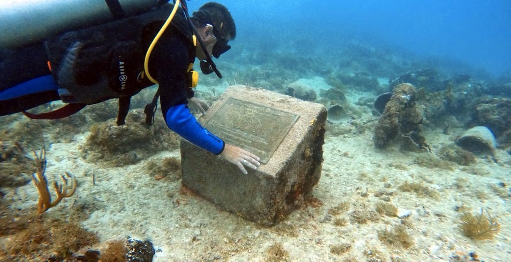 Underwater Living Museum “Nuestra Señora de Guadalupe”, located on Dominicus Reef