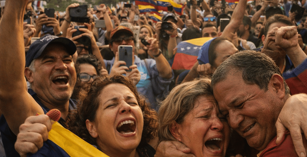 Alegria e esperança entre venezuelanos após anúncio da captura de Maduro