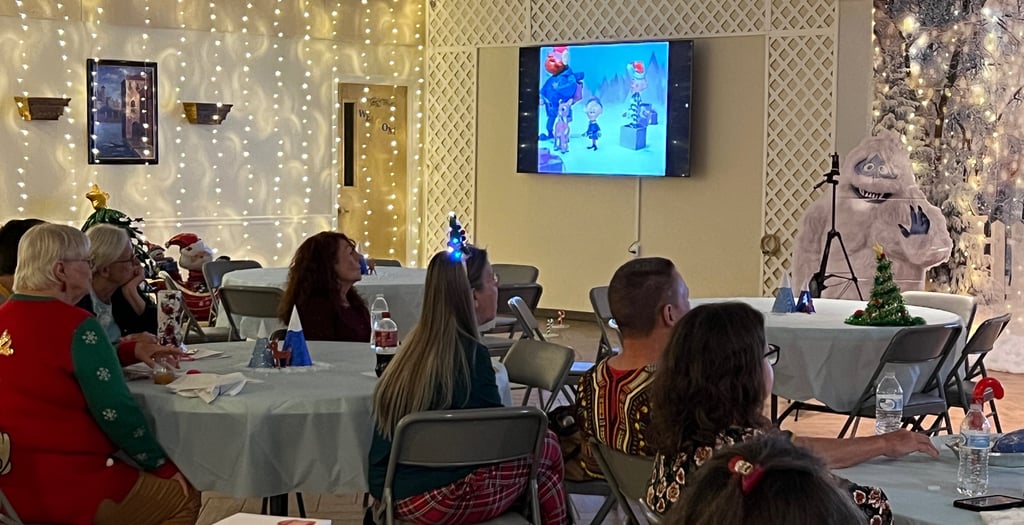 Gathering to watch a movie