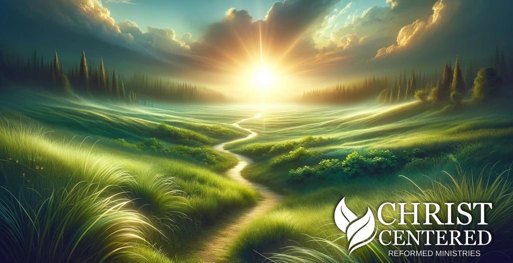 a path leading to a path leading through a grassy field