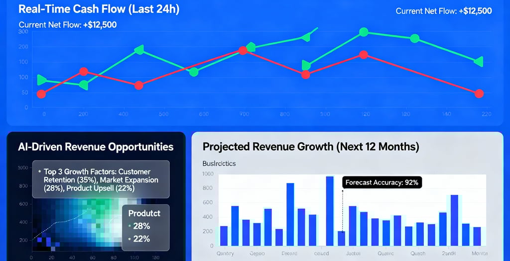 AI cash flow forecasting tool for financial planning and business strategy