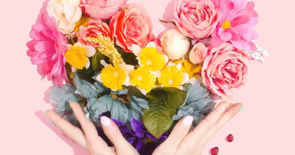 person holding bouquet of flower