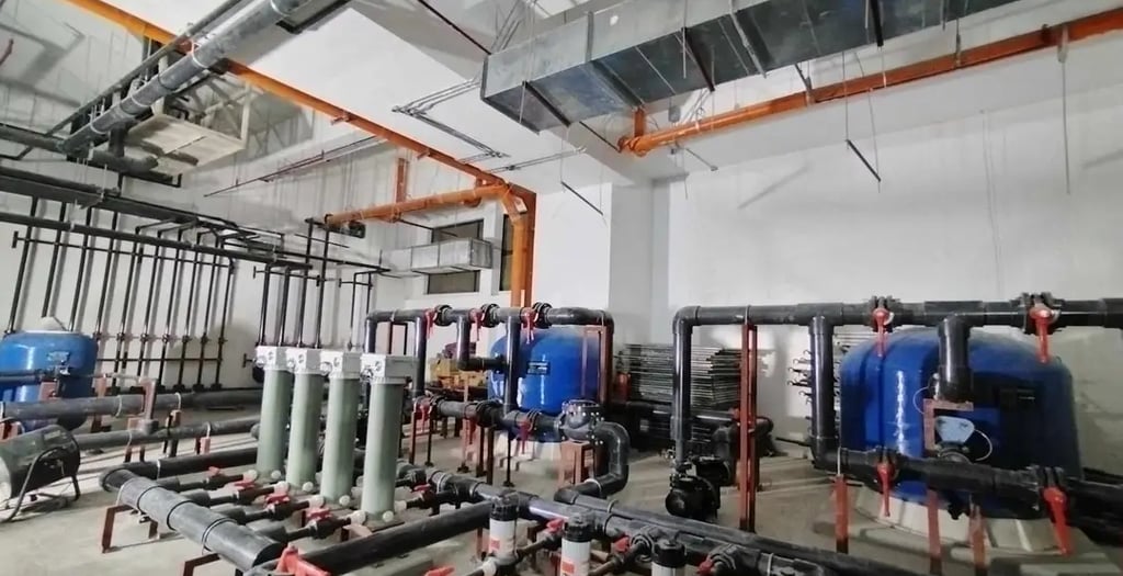 pemasangan pompa dan filterasi kolam renang
