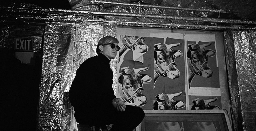 Andy Warhol em seu studio The Factory