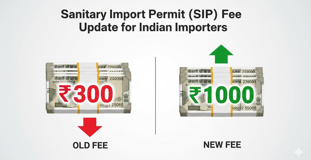 Change in SIP Application Fee