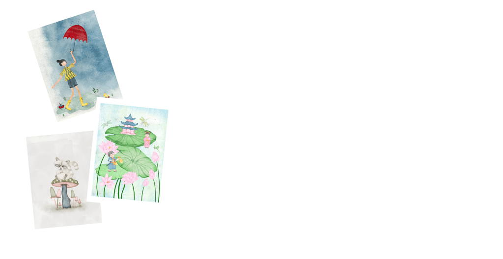 Illustrations for art prints, greeting cards and stationery