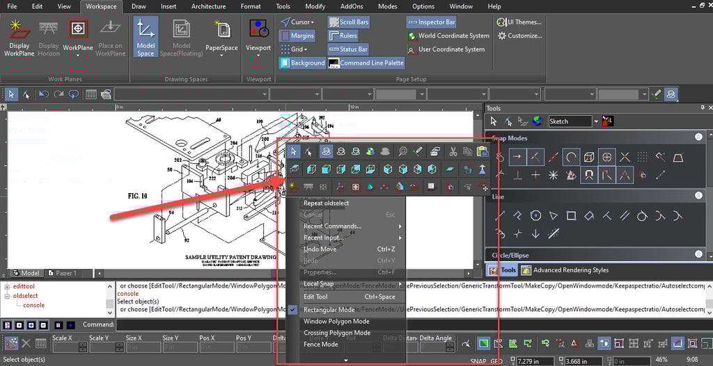 Local Menu option in xCAD