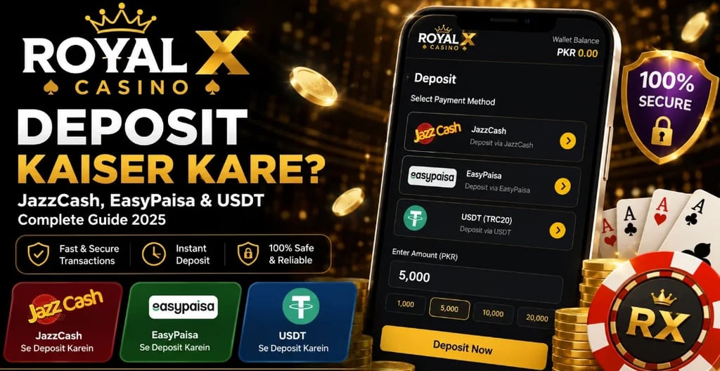 Royal X Casino Royal X Casino Deposit Royal Casino Deposit Guide RoyalXcasino Pakistan Royal X 6